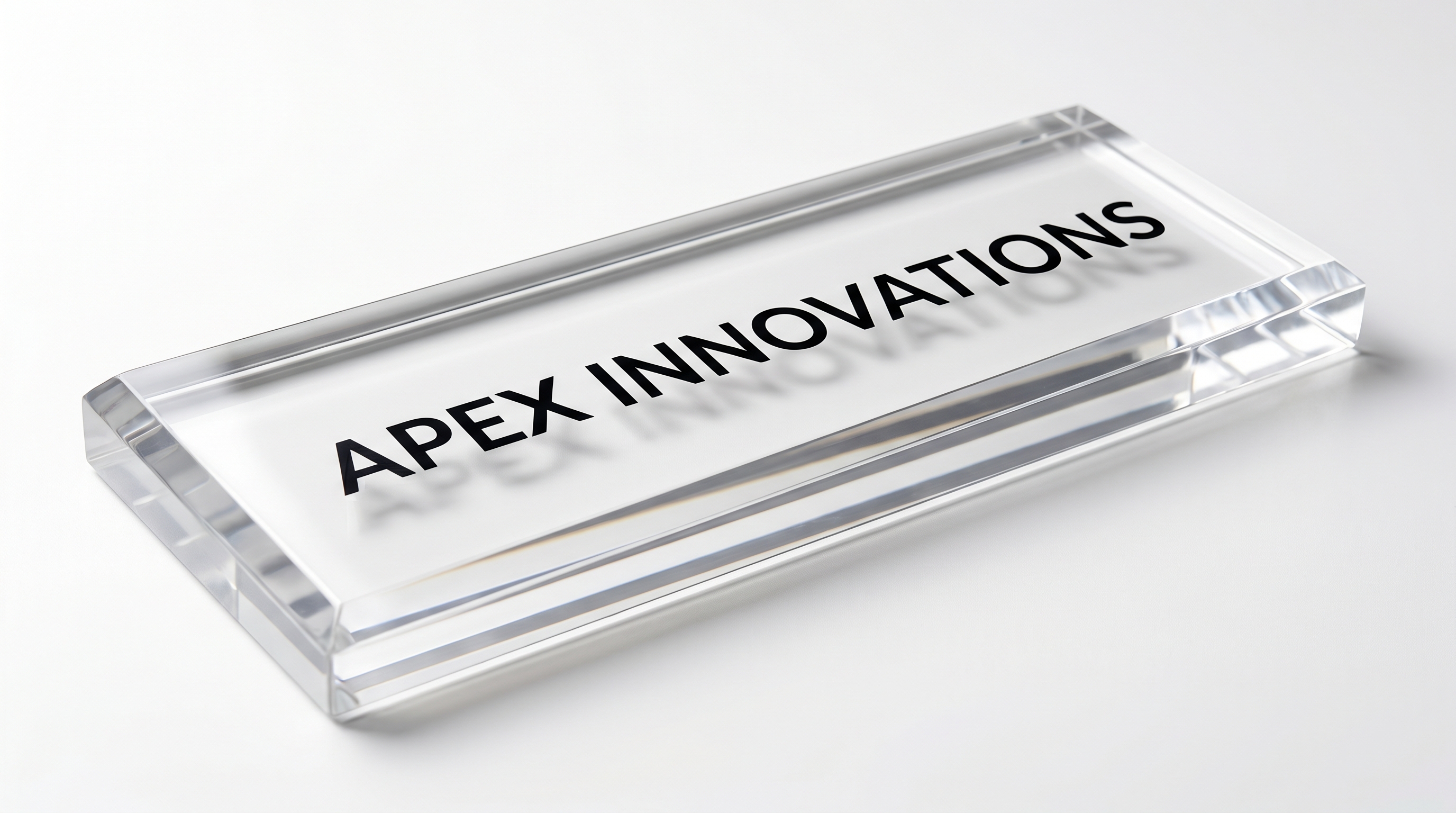 Custom Acrylic Name Plate  Double-Layer Designer Signage Result